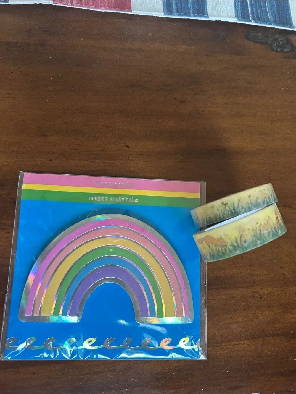 Simply Gilded Sticky Notes Pad and Decorative Washi Tape Set Multicolor new